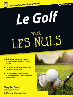 cover image of Le Golf pour les Nuls, nouvelle édition